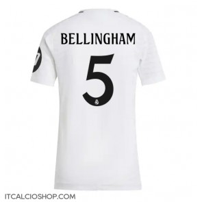 Real Madrid Jude Bellingham #5 Prima Maglia Femmina 2024-25 Manica Corta